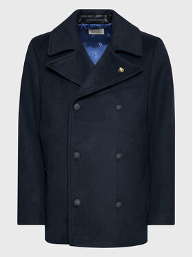 Scotch & Soda Scotch & Soda Μάλλινο παλτό 167314 Σκούρο μπλε Regular Fit