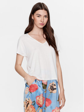 Vero Moda Vero Moda Bluzka Marijune 10281911 Biały Regular Fit