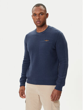 Aeronautica Militare Aeronautica Militare Džemper 252MA1586UL00904 Tamnoplava Regular Fit
