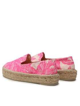 Manebi Espadrile Cotton Jaquard Double Sole Espadrilles G 4.7 D0 Ružičasta