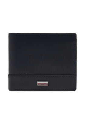 Tommy Hilfiger Tommy Hilfiger Große Herren Geldbörse Th Corp Cc Flap And Coin AM0AM13246 Dunkelblau