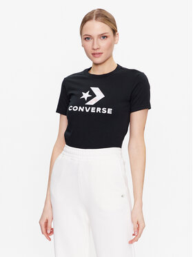 Converse Converse T-shirt Floral Star Chevron 10024538-A02 Nero Slim Fit