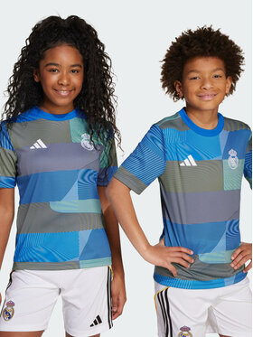 adidas adidas Koszulka techniczna Real Madrid 25/26 Pre-Match Jersey Niebieski jasny Regular Fit