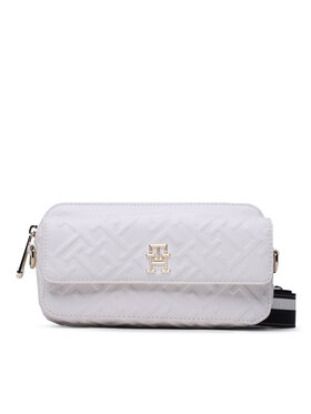 Tommy Hilfiger Tommy Hilfiger Дамска чанта Iconic Tommy Camera Bag Mono AW0AW14757 Бял