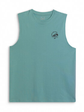 4F 4F Tank top CATCH THE WAVE Turkusowy Standard Fit