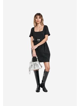 PINKO PINKO Vestito Araceli abito jacquard Nero Slim Fit