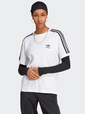 adidas adidas T-Shirt Adicolor Classics 3-Stripes T-Shirt IB7410 Weiß Regular Fit