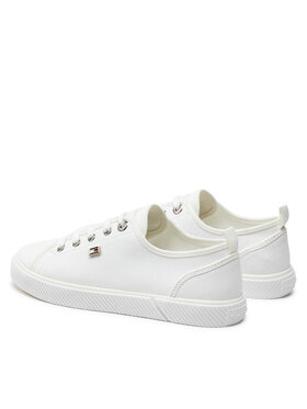 Tommy Hilfiger Tenis Superge Vulc Canvas Sneaker FW0FW08063 Bela