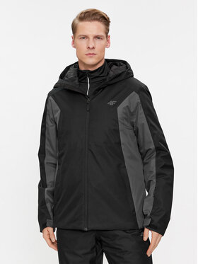 4F 4F Slidinėjimo striukė 4FAW23TTJAM306 Juoda Regular Fit