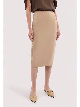 Trussardi Trussardi Spódnica midi 1166A000684N012 Beżowy Regular Fit