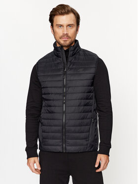 4F 4F Prsluk TVESM062 Crna Regular Fit