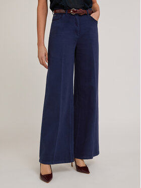 Motivi Motivi Spodnie materiałowe P733Q003789N039 Niebieski Over Fit