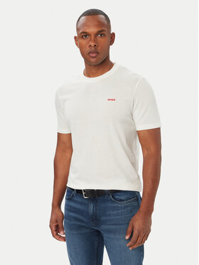 HUGO HUGO T-Shirt Dero222 50466158 Creme Regular Fit