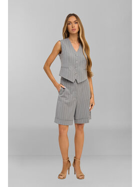 Salme Salme Bermudy Aria Szary Regular Fit