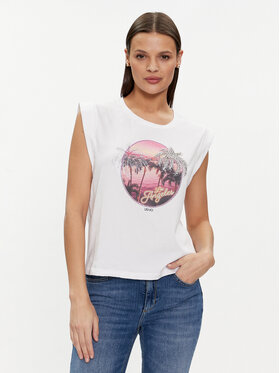 Liu Jo Liu Jo T-shirt MA4332 J5003 Bijela Regular Fit