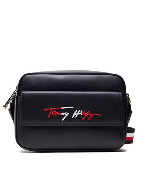 Tommy Hilfiger Tommy Hilfiger Τσάντα Iconic Tommy Camera Bag AW0AW11073 Σκούρο μπλε