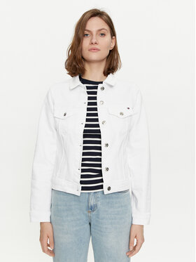 Tommy Hilfiger Tommy Hilfiger Džinsa jaka WW0WW41336 Balts Regular Fit