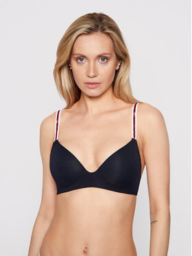 Tommy Hilfiger Tommy Hilfiger Sutien fără armătură Lighty Lined UW0UW02413 Bleumarin