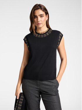 Elena Mirò Elena Mirò Cardigan M519Z000660N033 Nero Regular Fit