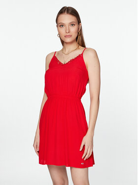 Tommy Jeans Tommy Jeans Kasdieninė suknelė DW0DW15174 Raudona Regular Fit