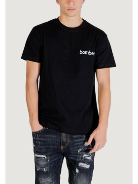 The Bomber The Bomber T-shirt Logo Nero Shirt Fit
