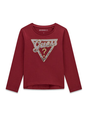 Guess Guess Bluză K6BI08 K5824 Vișiniu Regular Fit