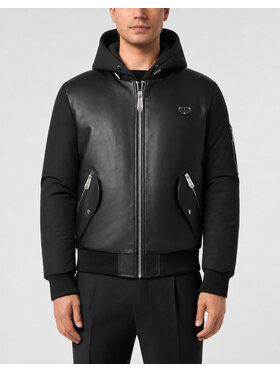 PHILIPP PLEIN PHILIPP PLEIN Kurtka bomber 31548 Czarny Regular Fit