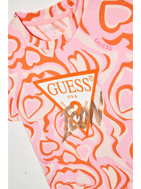 Guess T-shirt J3YI17 K6YW3 Šarena Boxy Fit