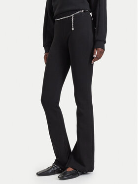 HUGO HUGO Riidest püksid Nenrietta 50567273 Must Slim Fit