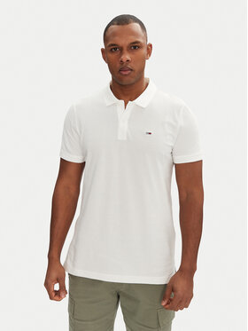 Tommy Jeans Tommy Jeans Poloshirt DM0DM20676 Weiß Slim Fit