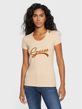 Guess Guess Póló Tinca W2BI66 J1311 Bézs Regular Fit