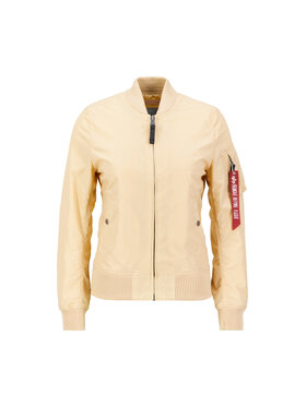 Alpha Industries Alpha Industries Kurtka bomber MA-1 TT Two Tone Bomber Jacket Women Beżowy Slim Fit
