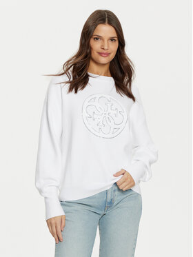 Guess Guess Mikina W5RR40 Z26I2 Bílá Regular Fit