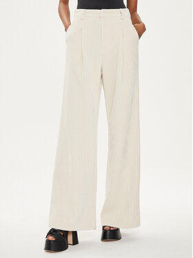 Gestuz Gestuz Pantaloni di tessuto 10908694 Écru Relaxed Fit