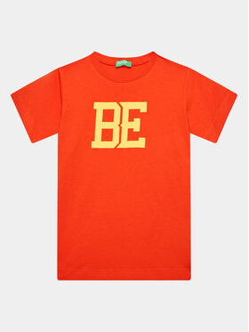 United Colors Of Benetton United Colors Of Benetton T-Shirt 3I1XG109J Czerwony Regular Fit