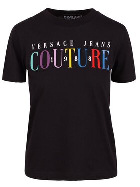 Versace Versace Tričko 72HAHT06 Čierna Regular Fit