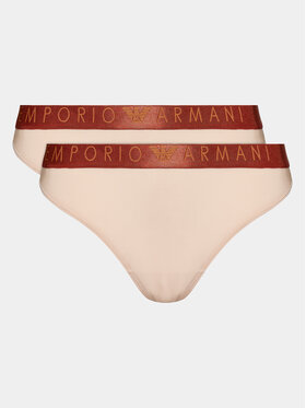 Emporio Armani Underwear Emporio Armani Underwear Set 2 perechi de chiloți de damă 163337 3F235 03050 Bej