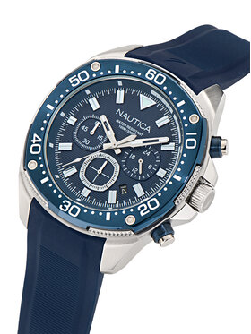 Nautica Ročna Ura Bluesail Chronograph NAPBSF403 Modra