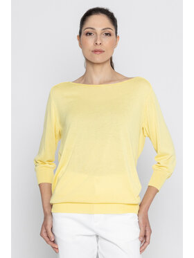 Deni Cler Milano Deni Cler Milano Sweter T-DC-S421-D2-20-20-1 Żółty Regular Fit