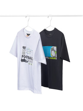 Mayoral Mayoral Komplet t-shirtów 6040 Kolorowy Regular Fit