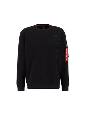 Alpha Industries Alpha Industries Bluza Embroidery Sweatshirt Czarny Regular Fit