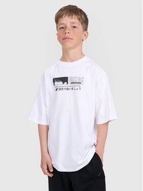 4F 4F T-shirt 4FJRAW25TTSHM3065-10S Bianco Oversize