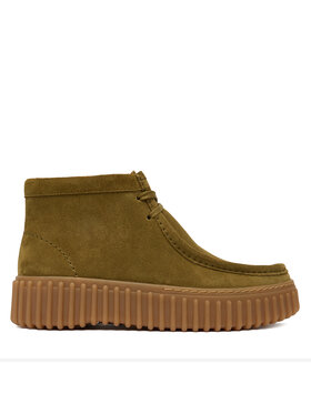 Clarks Clarks Šnurovacia obuv Torhill Moss 26183872 Kaki