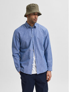 Selected Homme Selected Homme Koszula 16078867 Niebieski Slim Fit