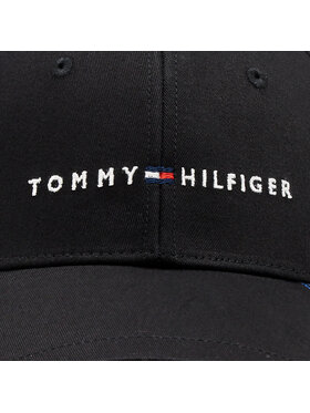 Tommy Hilfiger Šilterica Foundation Cotton 6 Panel Cap AM0AM12532 Crna