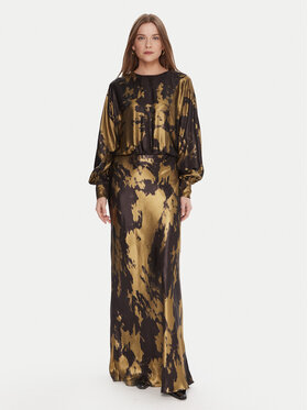 LOLA CASADEMUNT LOLA CASADEMUNT Abito da cocktail MF2516002 Oro Regular Fit