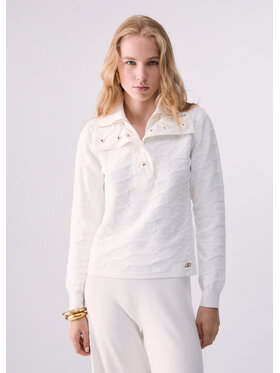 Liu Jo Liu Jo Felpa TF6229MS49I10701 Bianco Regular Fit