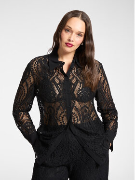 Elena Mirò Elena Mirò Koszula 5169P000241N033 Czarny Regular Fit