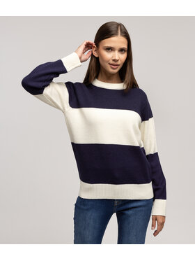 Lee Cooper Lee Cooper Sweter ELISA 8515 Granatowy Regular Fit