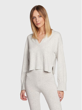 Gina Tricot Gina Tricot Sveter Melia 18109 Sivá Loose Fit